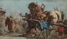 Giovanni Domenico Tiepolo "Construction du cheval de Troie" National Gallery